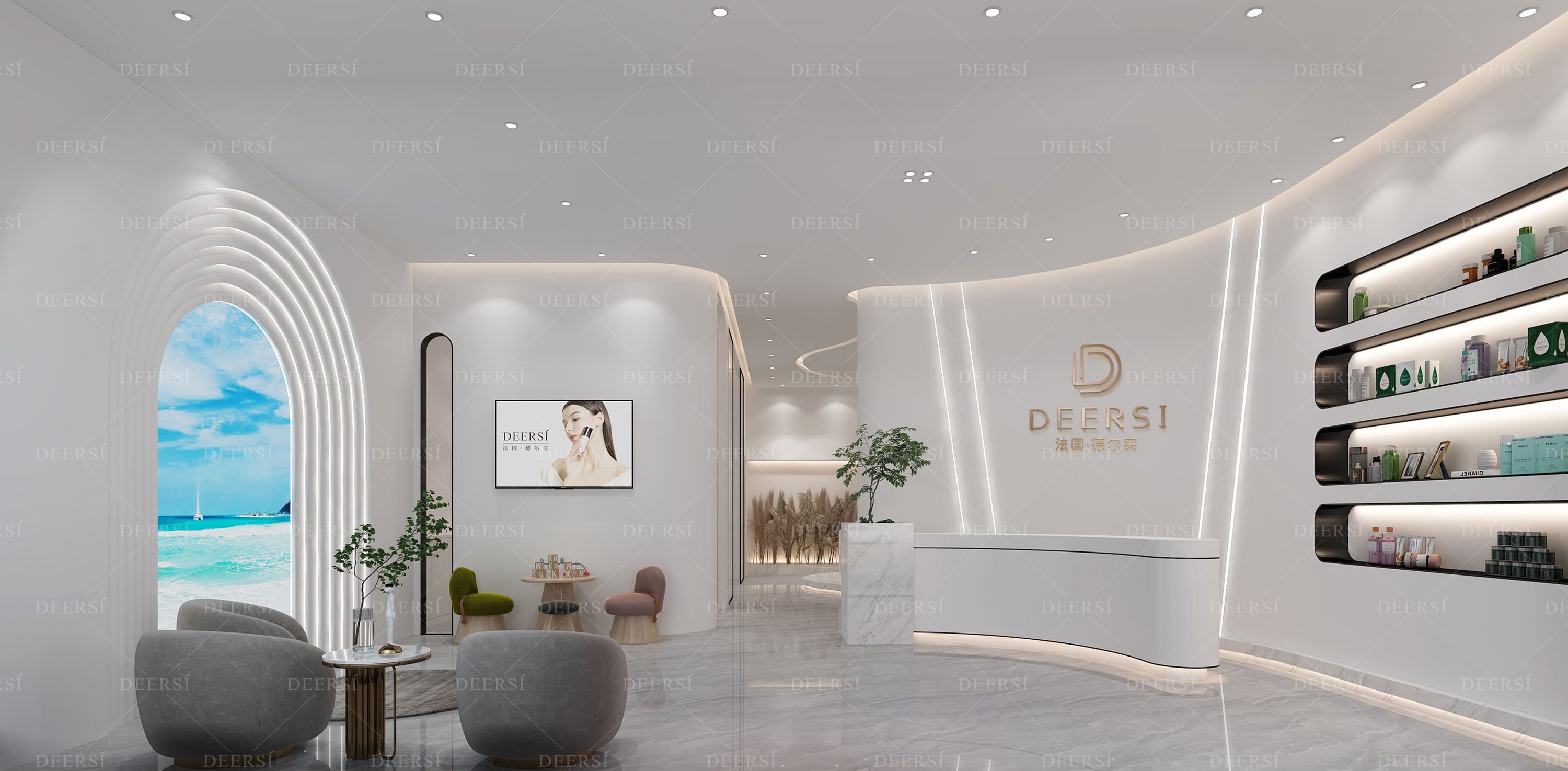 DEERSI德爾實(shí)|美容院裝修設(shè)計(jì)要注意這三點(diǎn)